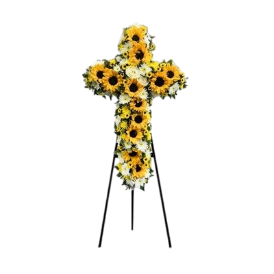 Crúz Fúnebre de Girasoles